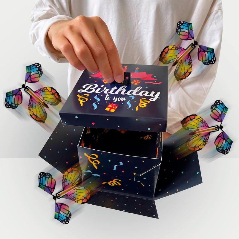 FETTIPOP Premium Butterfly Explosion Box â€“ Funny Surprise Prank Gift with Flying Butterflies - Unique Birthday or Party Box for Kids & Adults - Image 5