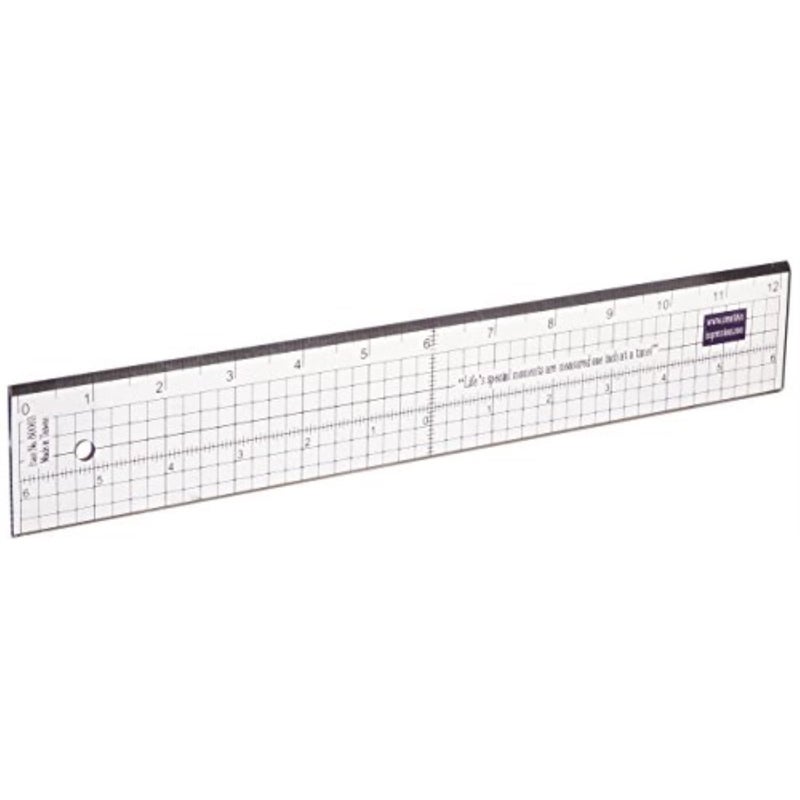 Creative Impressions Metal Edge Acrylic Ruler 12 Inch 80003