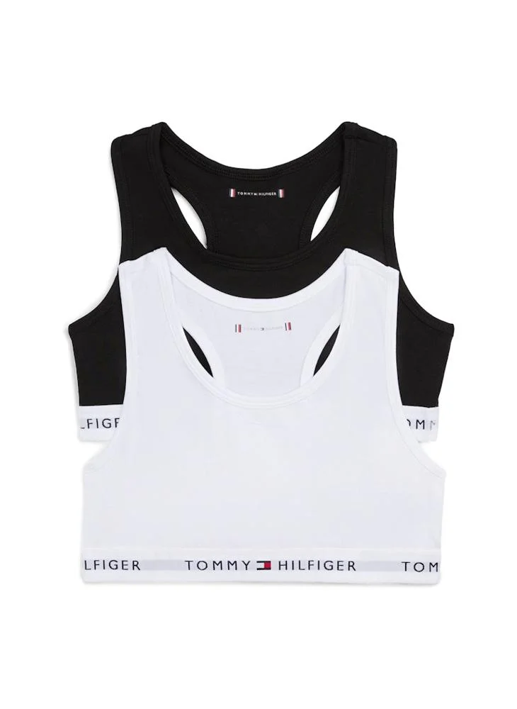 تومي هيلفيغر Kids 2 Pack Logo Band Bralette