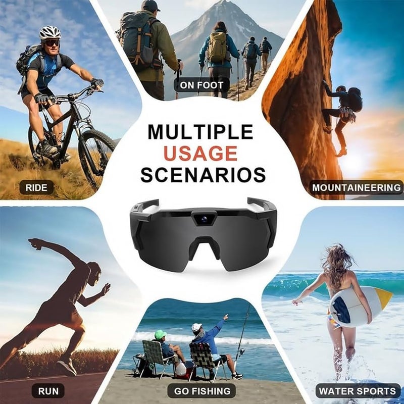4K HD POV Sports Camera Glasses for Action and Baseball Recording Colorful A - Image 5