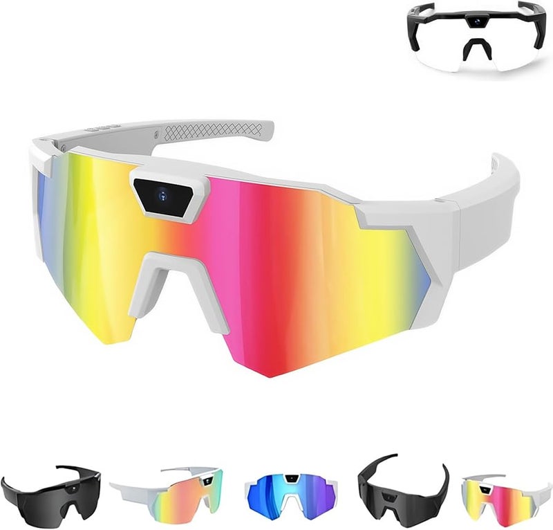 4K HD POV Sports Camera Glasses for Action and Baseball Recording Colorful A - Image 2