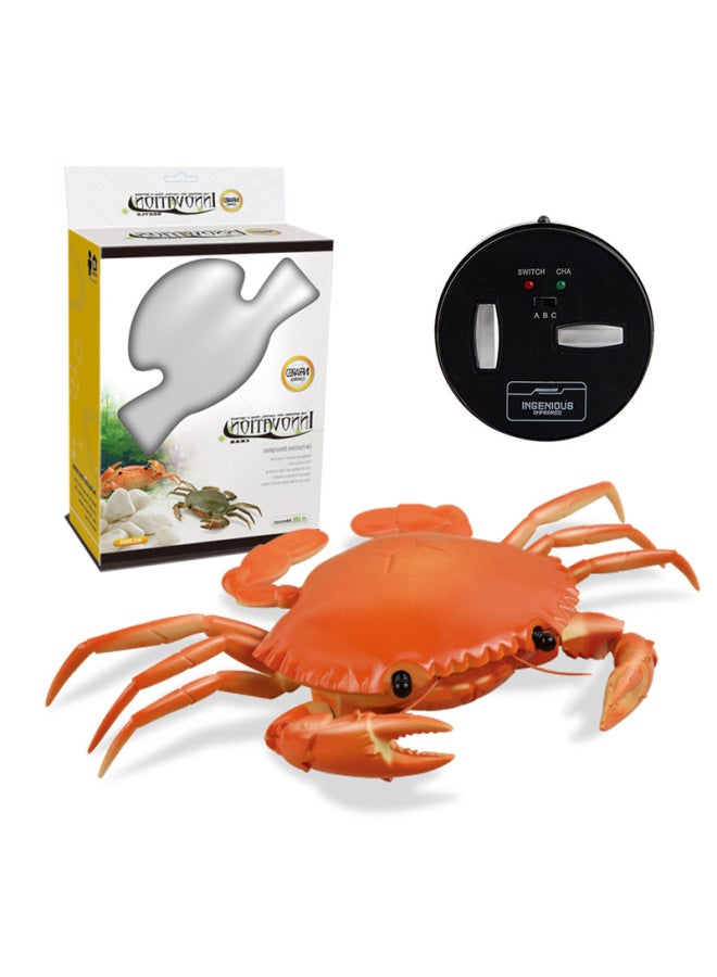 Original Direct Supply Remote Control Electric Insect Toy Snail Mouse Prank Fun Novelty Infrared Control Electronic Pet-Color:9995 Crab Red 180g Volume Weight 0.34kg  - Image 1