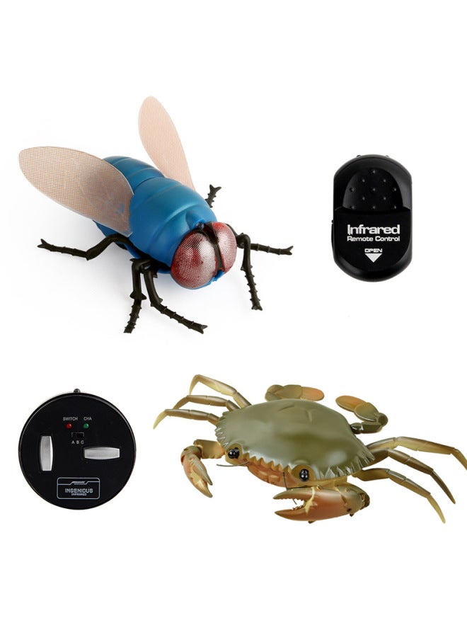 Original Direct Supply Remote Control Electric Insect Toy Snail Mouse Prank Fun Novelty Infrared Control Electronic Pet-Color:9995 Crab Red 180g Volume Weight 0.34kg  - Image 3