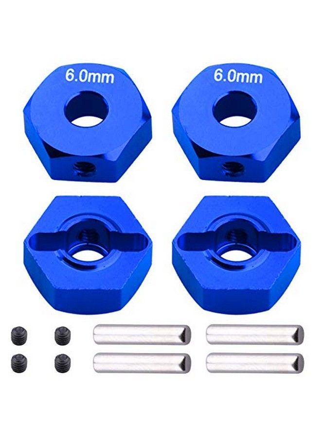 Hobbypark 14Mm Aluminum Wheel Hex Parts For Arrma 1/10 Granite 4X4 Big Rock Senton Replacement Of Ar310871 (Navy Blue) - Image 1