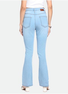 Dennis Lingo Indigo Boot Cut Jeans for Women - Cotton Blend, Stretchy  - Image 3