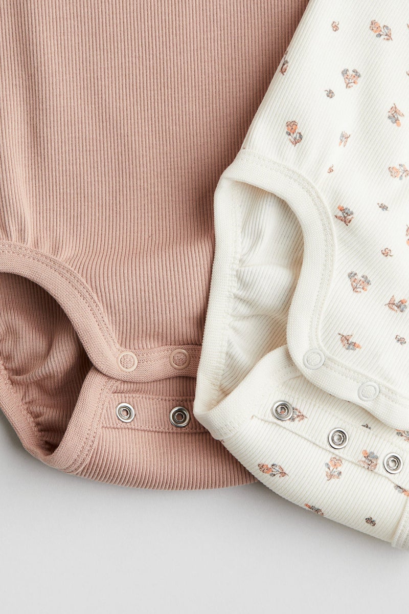 H&M 2-Pack Pima Cotton Jersey Bodysuits - Image 2