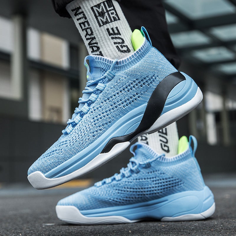 Basketball Shoes Friction Sound Ultra-Light Low-Top Running Men'S Shoes Fly Woven Surface Casual Sports Shoes Fashion All-Match Fashionable Women'S Shoes - Image 4