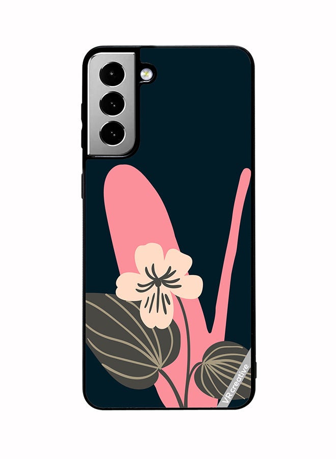 VR CREATIVE Protective Case Cover For Samsung Galaxy S21 FE 5G Alphabet V Design Multicolour - Image 1