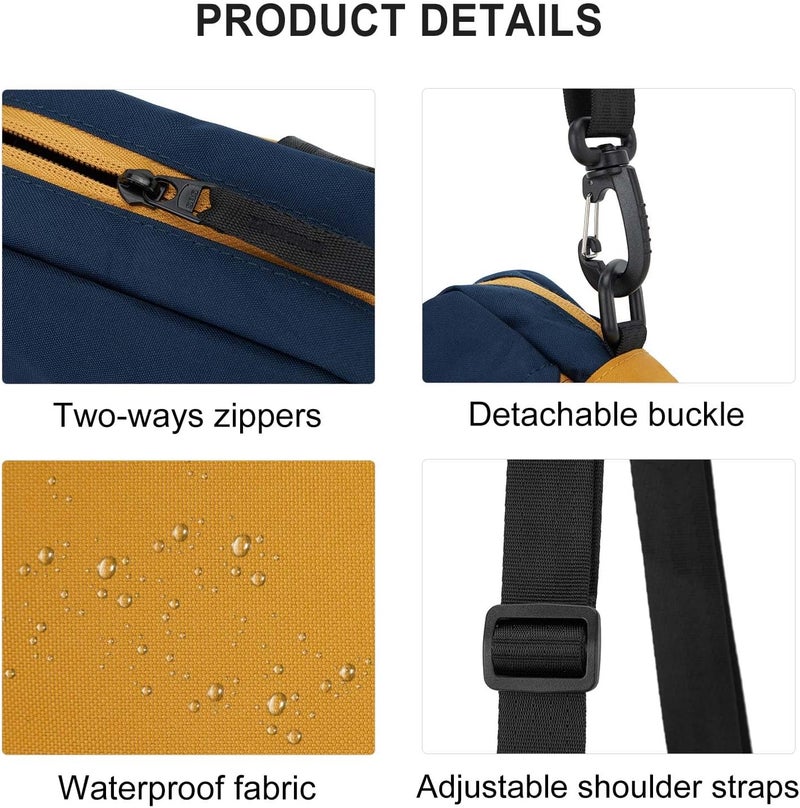 SEAFEW Mini Crossbody Bag Shoulder Bag for Men, Small Messenger Satchel Bag for Women - Image 4