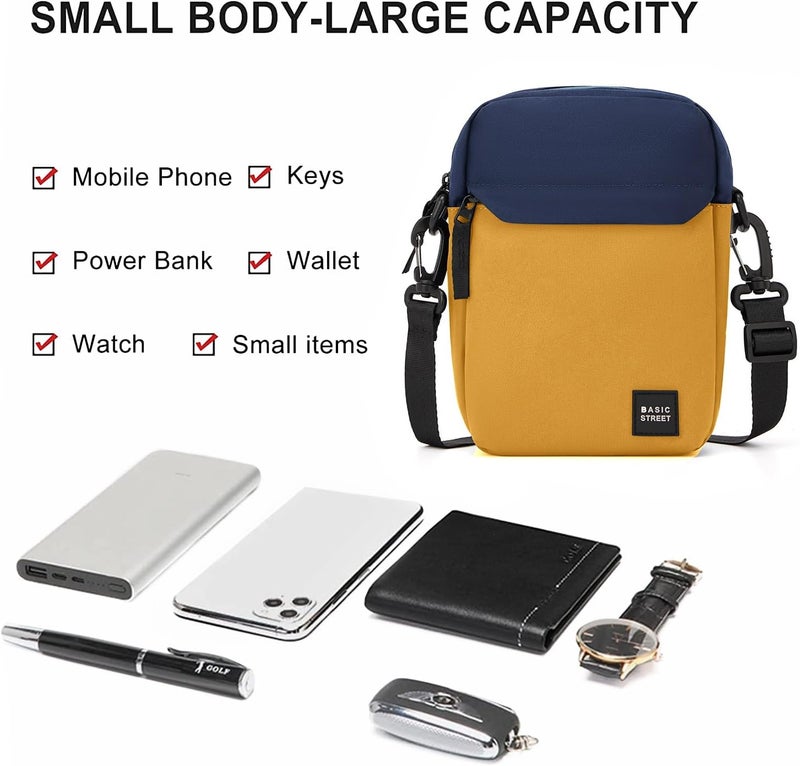 SEAFEW Mini Crossbody Bag Shoulder Bag for Men, Small Messenger Satchel Bag for Women - Image 5