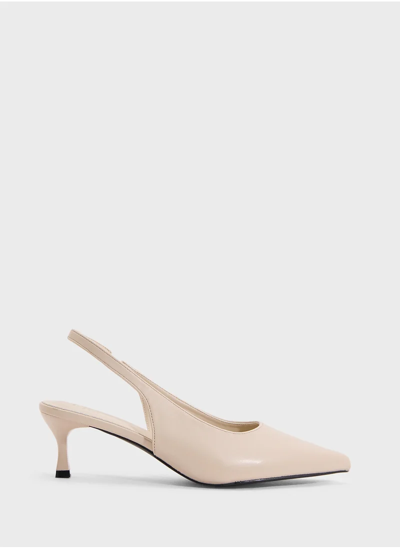 ELLA Low Heel Sling Back Pump