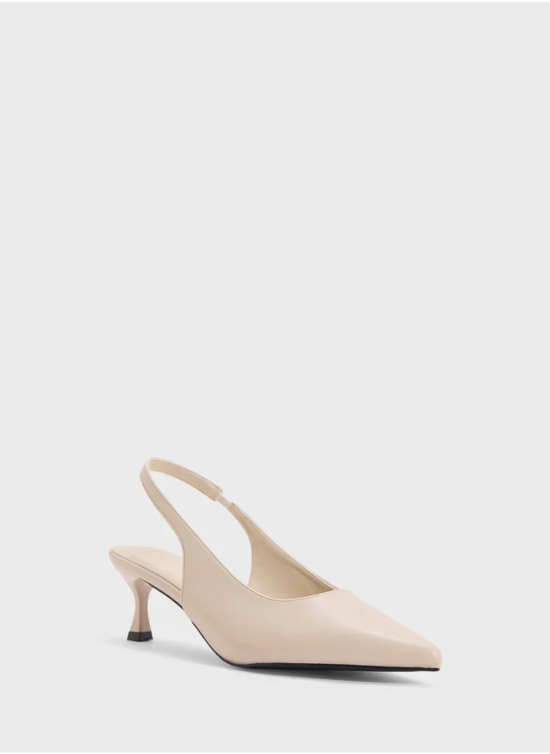 ELLA Low Heel Sling Back Pump