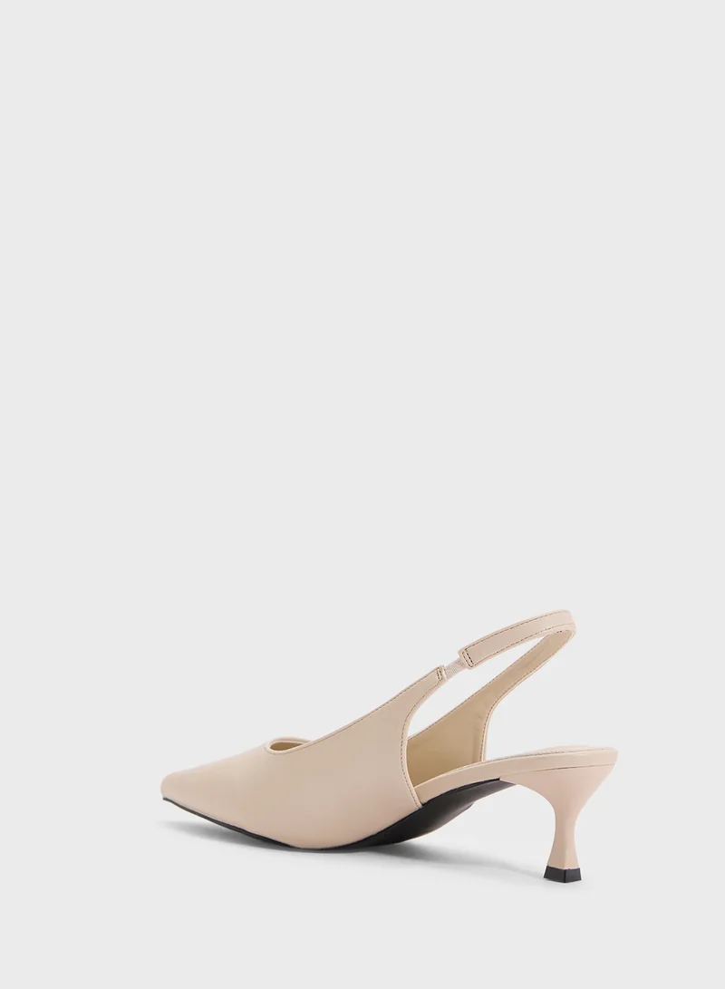 ELLA Low Heel Sling Back Pump