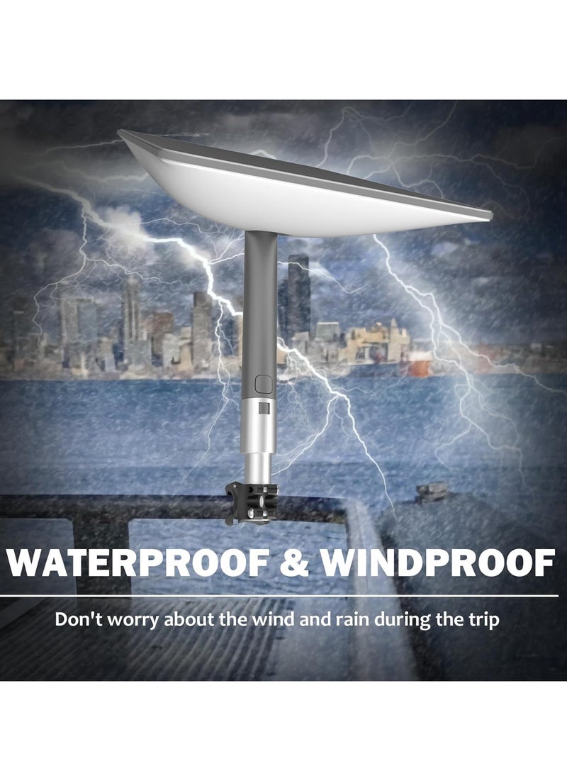 general Starlink RV Ladder Mount, Starlink Roof Rack Mount, 200lbs Load, 0.8-1.17inch Installation Range for Pole/Roof/SUV/Outdoor(All Aluminum Material) - Image 3