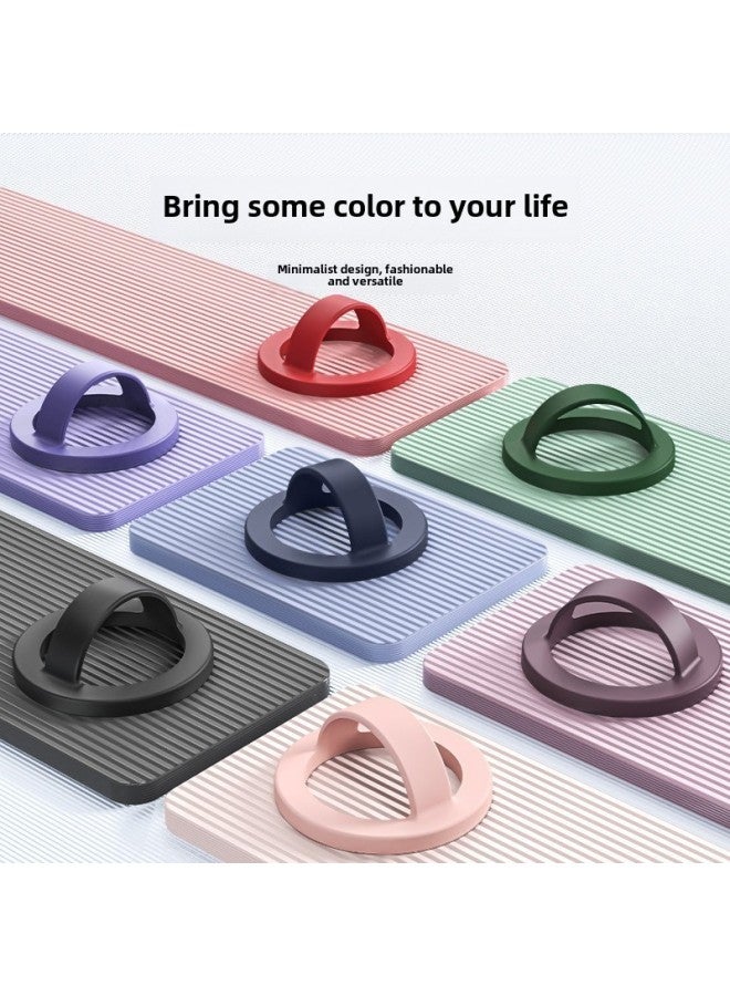 （random color one）Suitable For Apple Mobile Phone Back Sticker Liquid Silicone Strong Magnetic Bracelet Mobile Phone Bracket Ring Buckle Desktop Support Frame-Color:Random Colors - Image 3