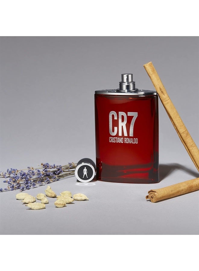 Cristiano Ronaldo CR7 Cristiano Ronaldo - Eau De Toilette Cologne Scent for Men - Woody, Musky Scent with Lavender, Cardamom, Tobacco, and Cedar - From Cristiano Ronaldo's Original Men's Fragrance Collection - 3.4 oz - Image 3