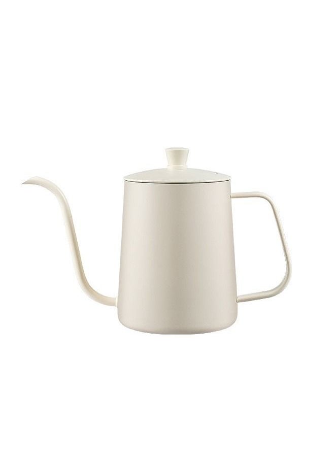 Coffee Pot with Tick marks Cover Stainless Steel Long Narrow Spout for Hand Drip Kettle Pour Over Tea Pot 600mL