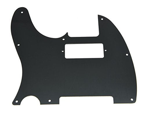 KAISH Tele Style Pickguard Guitar Pick Guard Scratch Plate with Mini Humbucker Pickup Hole for Tele/Telecaster Black 3 Ply - Image 2