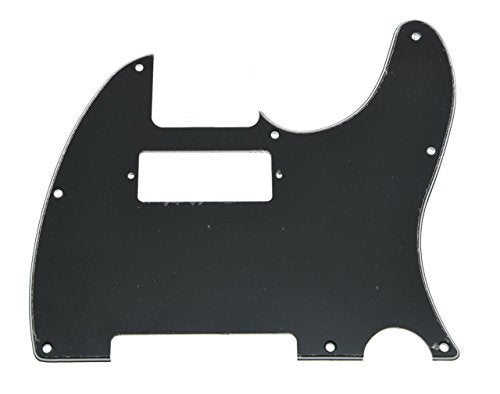 KAISH Tele Style Pickguard Guitar Pick Guard Scratch Plate with Mini Humbucker Pickup Hole for Tele/Telecaster Black 3 Ply - Image 4