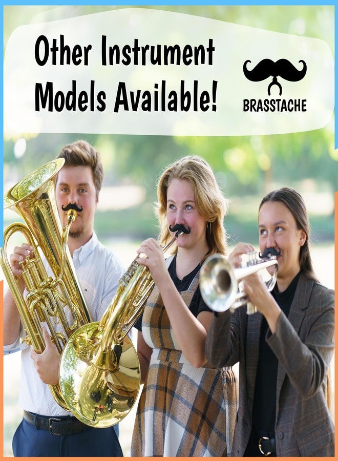 Brasstache Recorder-stache by Brasstache - Clip on Mustache for Recorder Instrument, Original Size for Kids - Image 5