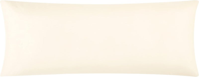 EVOLIVE Ultra Soft Microfiber Body Pillow Cover/Pillowcases 21"x54" with Hidden Zipper Closure (21"x54" Body Pillow Cover, Ivory) - Image 1