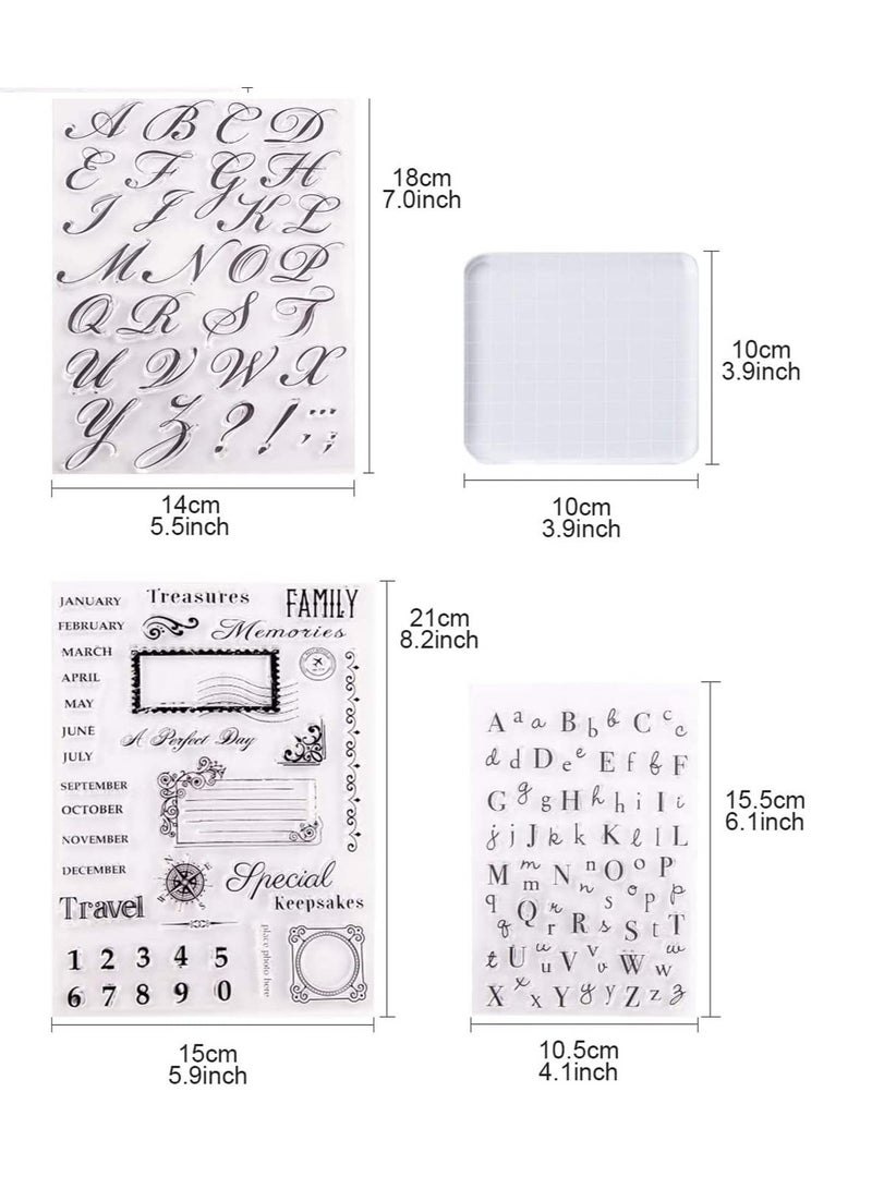 SYOSI 4 Pcs Alphabet Cake Stamp Tool Numbers Fondant Cake Mould DIY Cookie Stamp Cutter Handmade English Letters Biscuit Cake Cookie Baking Tools - Image 5