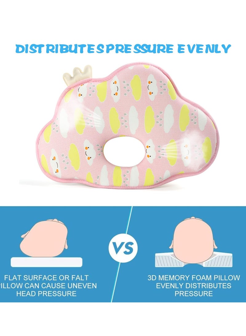 Soft and Cozy Baby Pillow for Flat Head Prevention and Head Shaping, Ideal Infant Head Support - Image 4