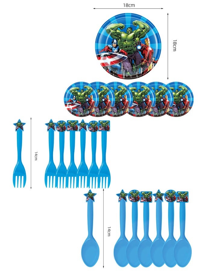 40-piece Avengers themed birthday party disposable supplies set  - Image 2