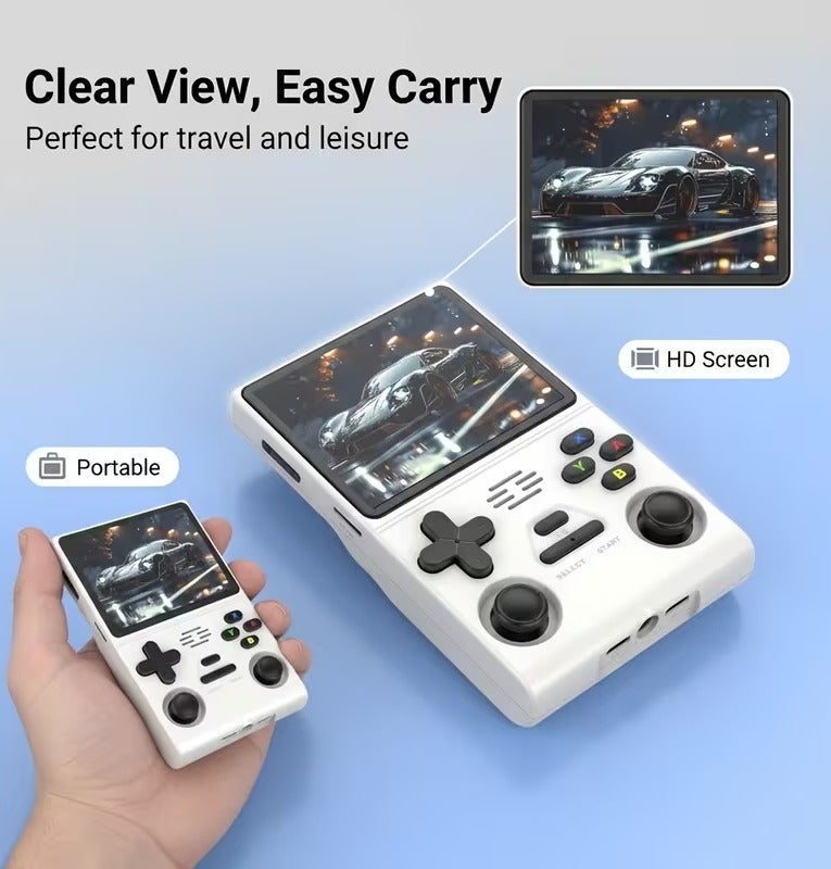 DIGI CORE M37 PRO Handheld Gaming Console with 64GB TF Card, Retro Portable Linux Game Console, 3.5 Inch IPS HD Screen, Dual Analog Sticks, 15000+ Classic Games Portable Game Console for Kids & Adults Black - Image 2