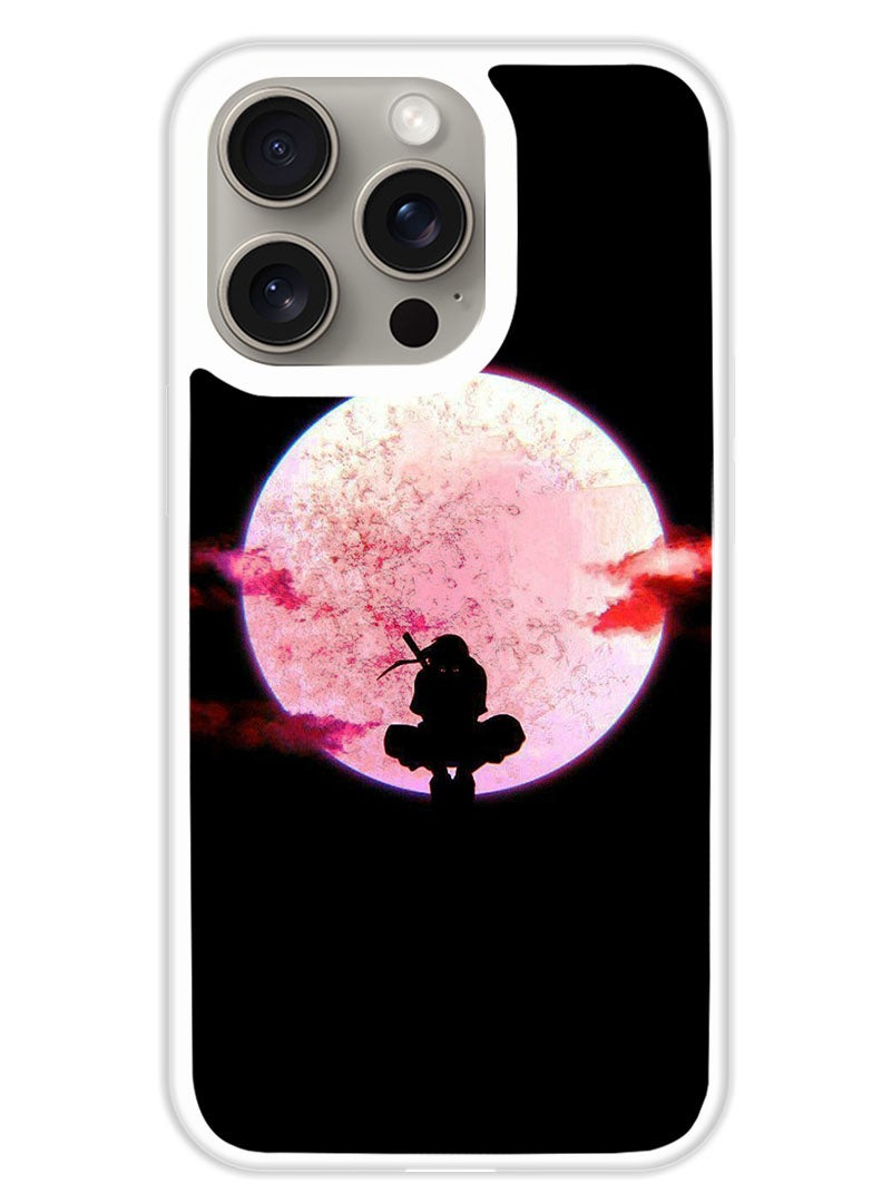 Theodor Protective Case Cover For APPLE IPHONE 15 Pro Anime Moon (White Bumper) - Image 1