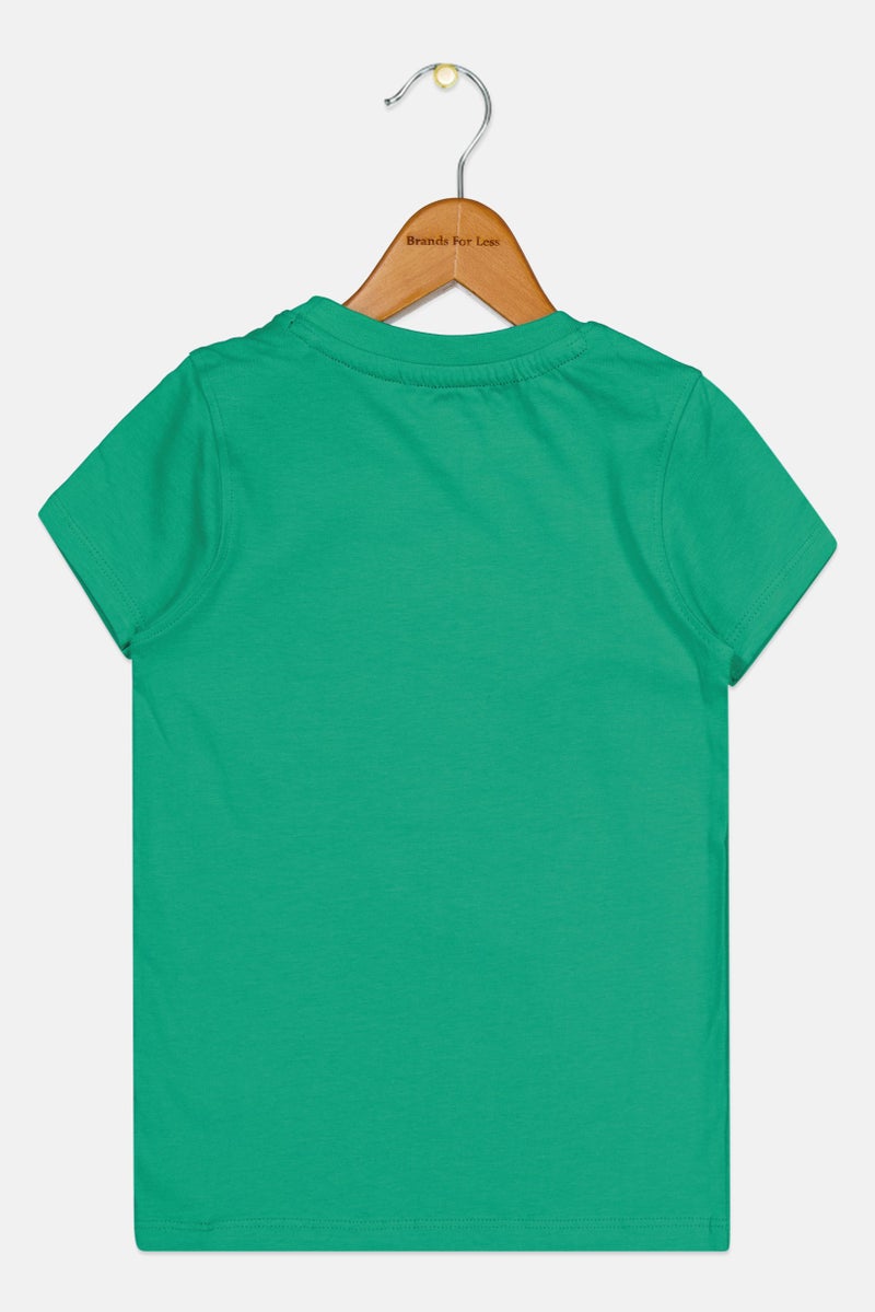 Hamleys Toddlers Boy Crew Neck Short Sleeve Graphic Print T-Shirt, Green - Image 3