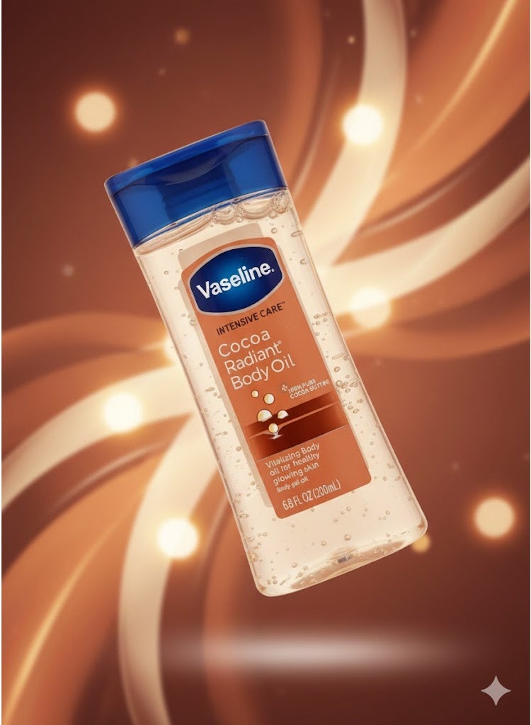 Vaseline Original Cocoa Oil – Cocoa Body Oil for Deep Hydration and Healthy Shine – Silky Smoothness and Intense Nourishment – ​​200ml - Image 2