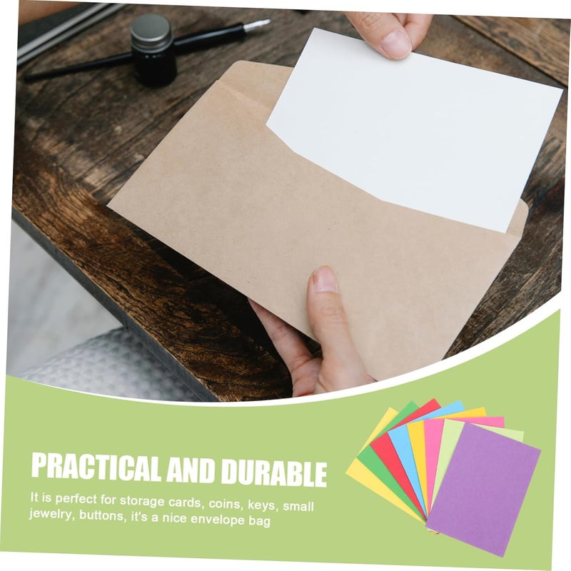 Operitacx 80pcs Small Cards Envelopes Multipurpose Storage Envelopes Stamps Storage for Home - Image 3