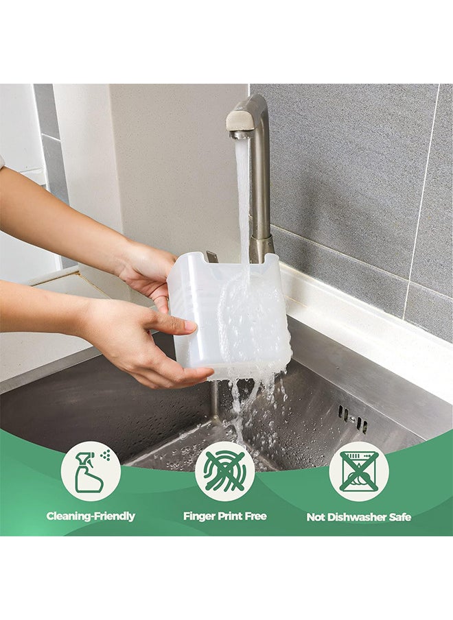 ديبند 3PCS حاويات تخزين بلاستيكية صندوق منظم الثلاجة للفواكه الخضروات الوجبات الخفيفة الحبوب آمنة الغذاء خالية من BPA-خالية من الثلاجة عداد مجلس الوزراء مجلس الوزراء تنظيم المطبخ تخزين المواد الغذائية  - Image 4