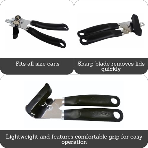 Imusa USA Easy to Use Manual Chef Can Opener, Black - Image 2