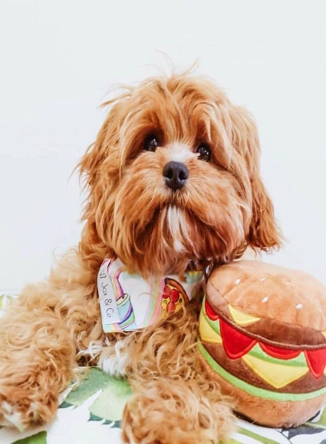 Fuzzyard Foodie Dog Toys for Playtime, Squeaky Plush for All Breed Sizes (Cheeseburger) - Image 4