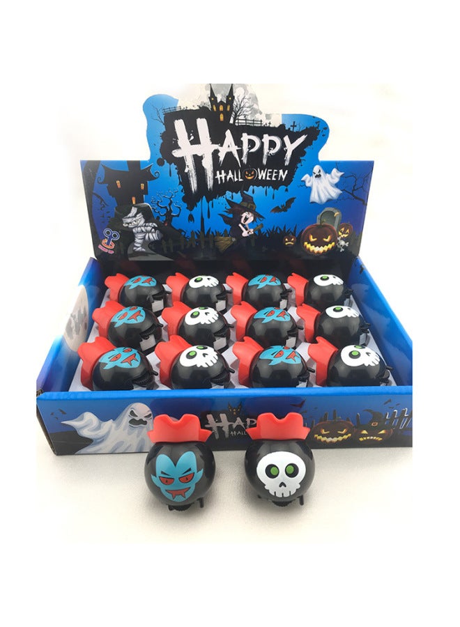 Loquat Children's Fun Winding Toy Rotating Pumpkin Funny Devil Clockwork Toy  Ghost Festival Small Gift Toy-Color:Rotating Chain Pumpkin - Image 2