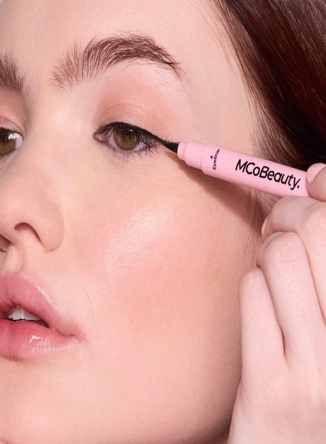 MCoBeauty طابع كحل الأجنحة المصغر من MCoBeauty وزوج كحل سائل، مستحضرات تجميل نباتية وخالية من التجارب على الحيوانات - Image 4