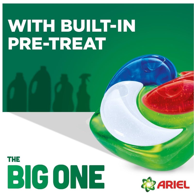 Ariel The Big One Laundry Liquid Pods Original, 2X Stain And Odour Removal, Pre-Treat Built-In, Forget Re-Wash - 40 Count - Image 4