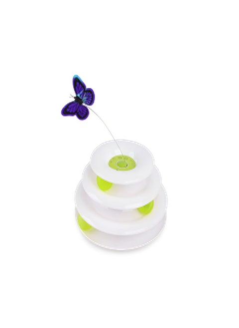 Interactive - Tower of Tracks with Butterfly