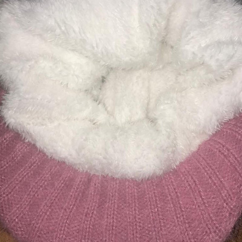 Fashiol Women's Knitted Winter Hat | Visor Beanie with Pom-Pom & Decorative Button – Soft Wool Blend, Stylish Casual Wear Cap for Girls Multicolour - Image 5