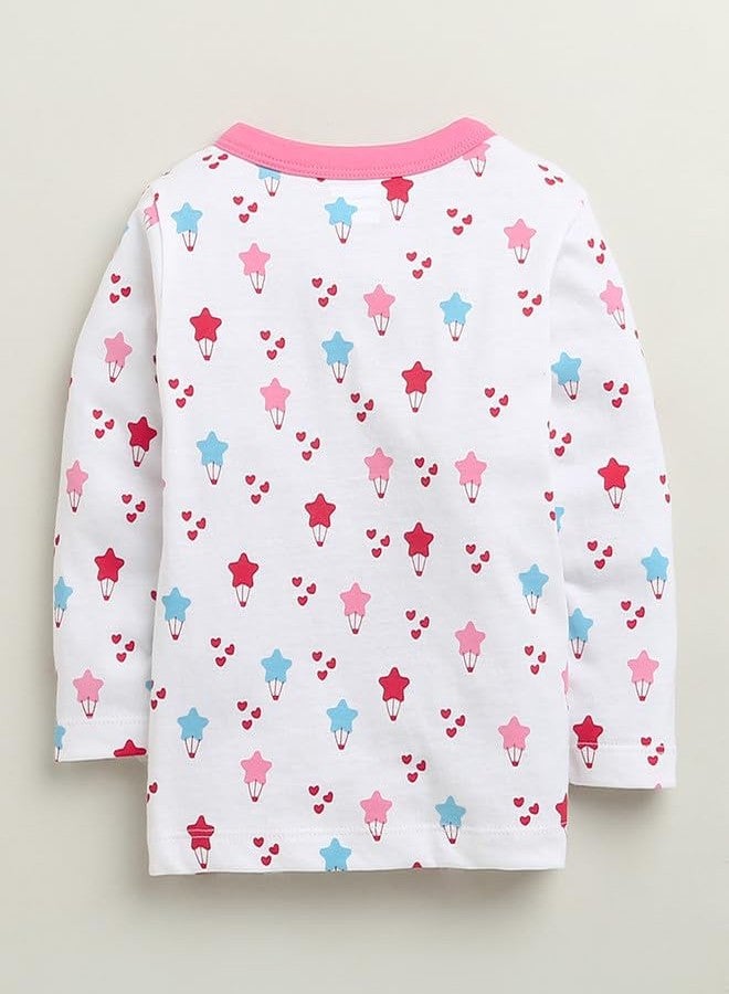 BUMZEE Baby Girls Cotton Full Sleeves Regular Fit Jablas Pack of 3 Pink & White - 0-3 Months (Peb10690B-pnk) - Image 5