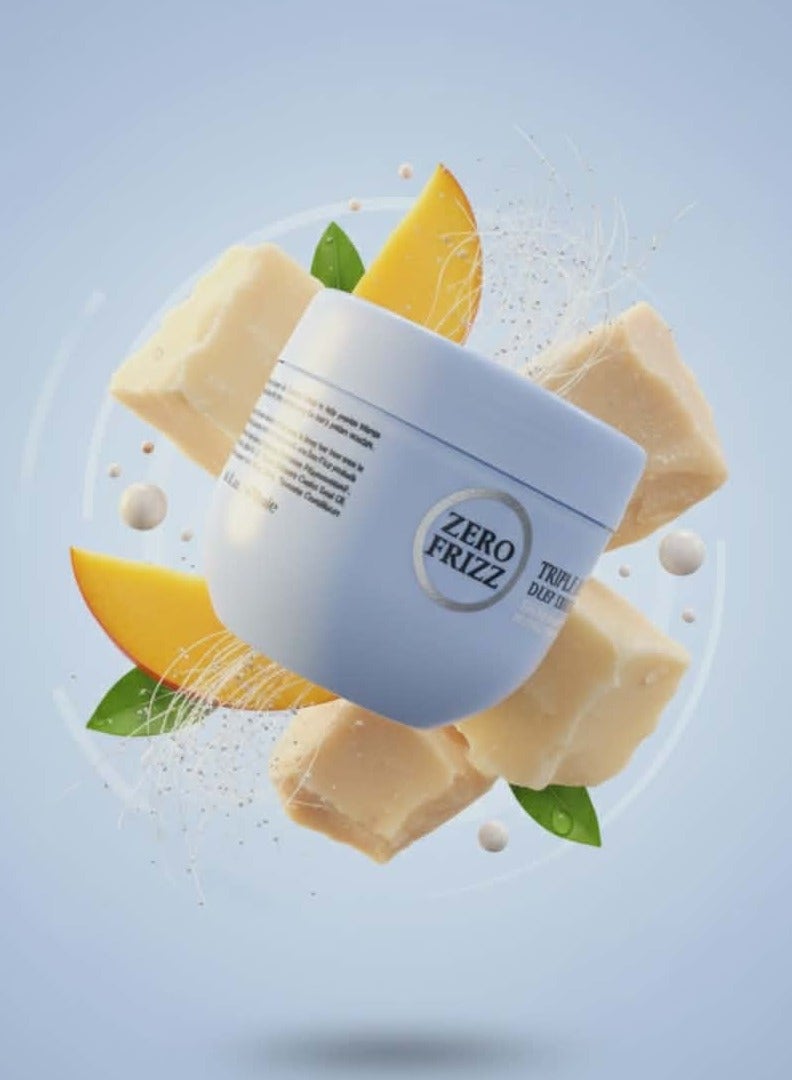 زيرو فريز قناع علاج الشعر العميق بالزبدة الثلاثية من زيرو فريز – 470 مل - Image 2