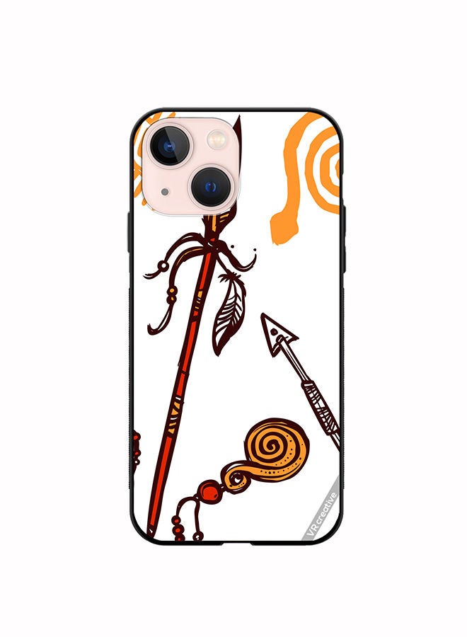 VR CREATIVE Protective Case Cover For Apple iPhone 13 African Spear Design Multicolour - Image 1