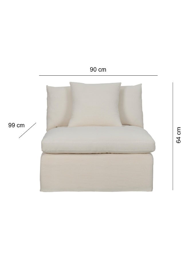 Baytonia Cloud single sofa without arms - cream - Image 2