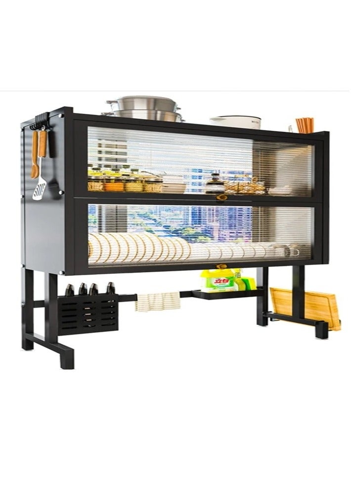 DubaiGallery 3 LayerStainless Steel Kitchen Rack Dish Organizer Drying Rack Above Sink Drain Rack Kitchen Storage Countertop Utensil Holder - Image 3