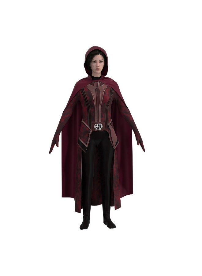 NIBEMINENT Visual Scarlet Witch costumes with headbands and capes, a variety of types of anime role-playing overcoats - Image 1
