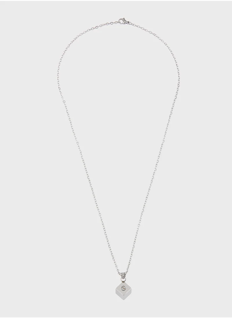 Robert Wood Pendant Chain Necklace