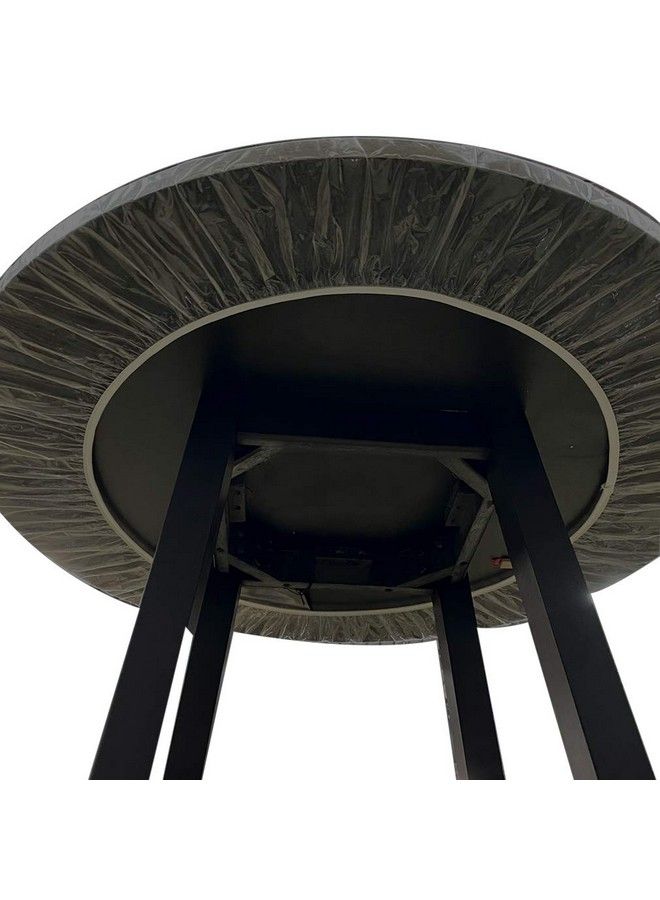 Evelots Round Fitted Tableclothclear Vinyl/Elasticpub/Small Kitchenfits 36 To 42 Inch Round Tables - Image 5