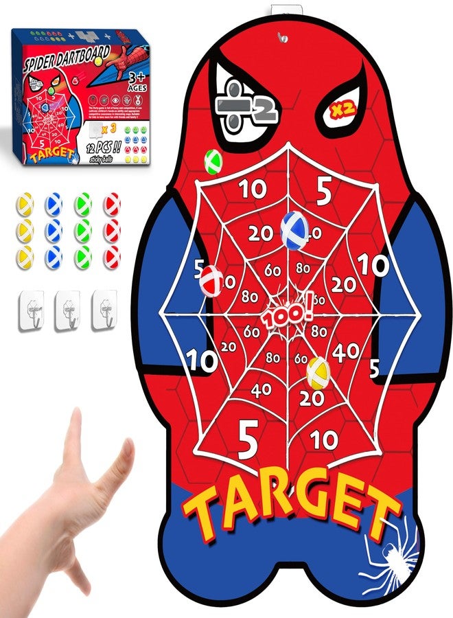 PHOSEA Dartboard for Kids 6-12 Years Old,Spider Toy Games for Kids,Birthday Toys Gift for 6 7 8 9 10 12 Years Old Boys Girl,Dartboard Office Toys,juegos para niños,Birthday Party Games Carnival Party Games - Image 1